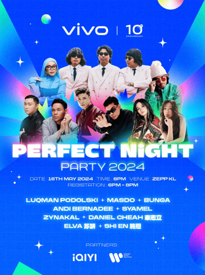 Vivo Malaysia Rocks Kuala Lumpur: Celebrating the 10th Anniversary with The Perfect Night Party 2024!