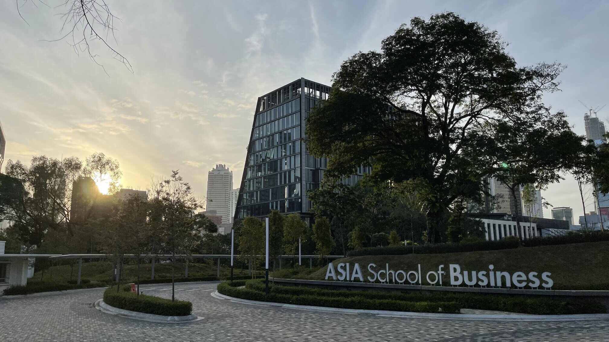 A view of the Asia School of Business campus in Kuala Lumpur.
