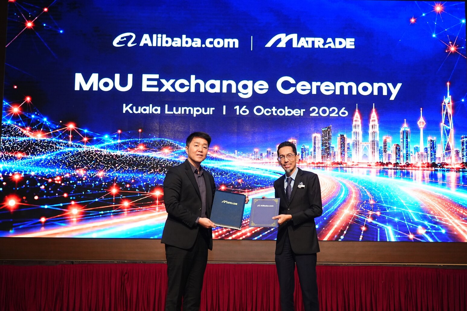 MoU exchange ceremony between Alibaba.com and MATRADE to enhance Alibaba Malaysian SMEs support initiatives